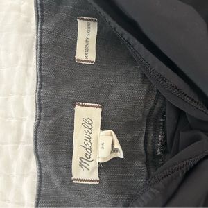 Madewell Maternity Over-the-Belly Skinny Jeans in Black Sea / 26